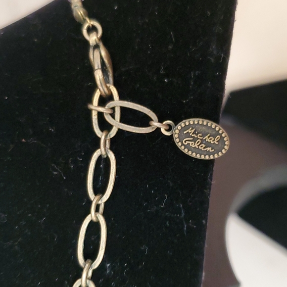 Michael Golan Purple Flower Design Beaded Necklace - Picture 3 of 6